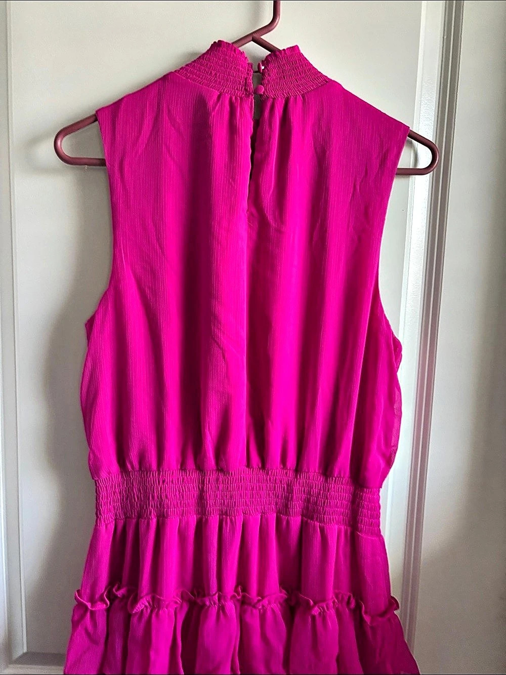 MSK Pink Ruffle Mini Dress NWT - Picture 4 of 4